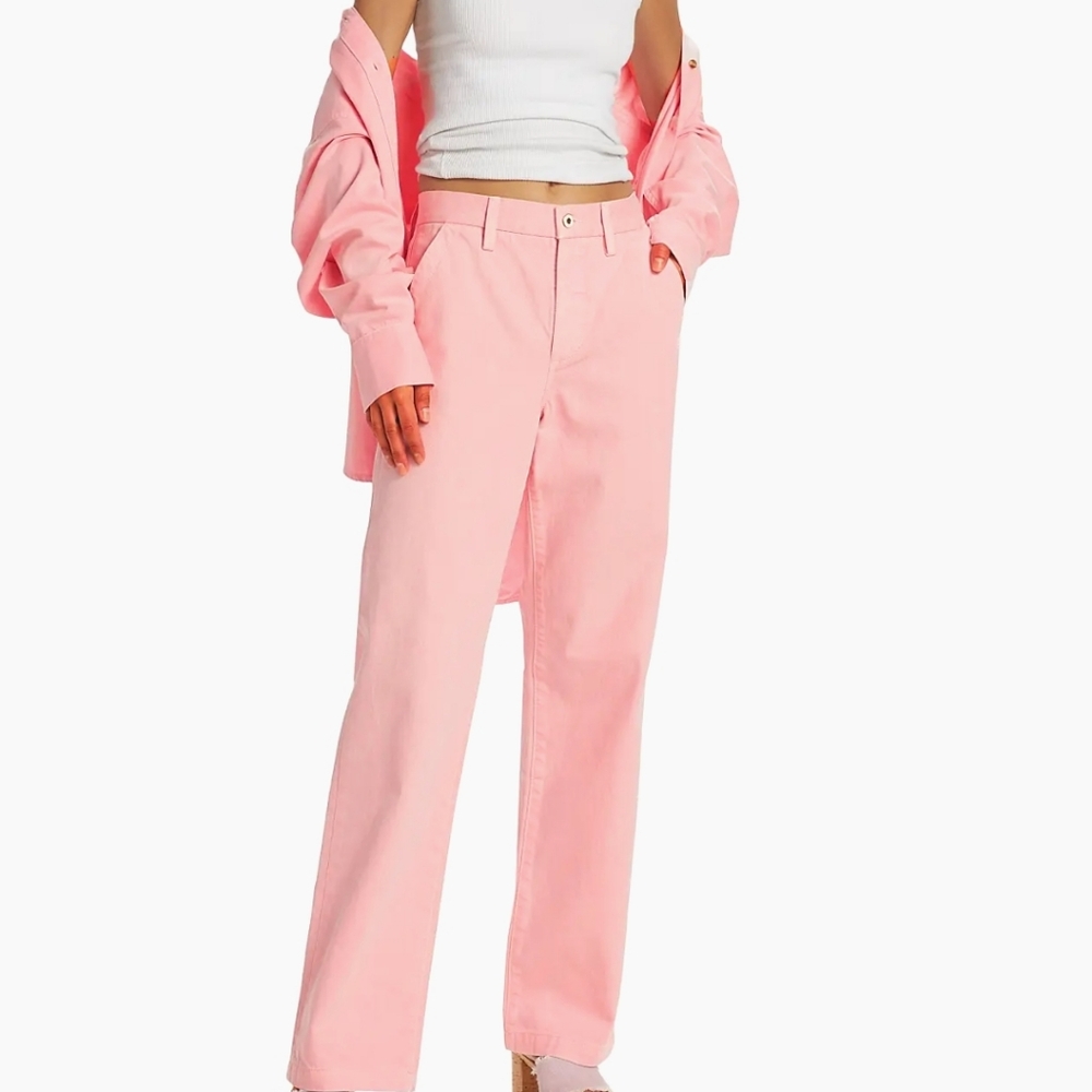 Favorite Daughter The Taylor Trouser Low Rise Pants, Ballet Pink, Sz. 26, GUC - Picture 7 of 7
